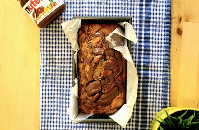 nutella swirled banana bread